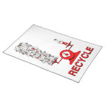 Recycle Trash Placemat placemats