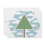 Recycle - Tree -1 Personalized Announcement