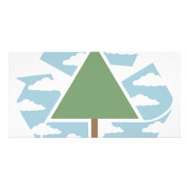 Recycle - Tree -1 Personalized Photo Card