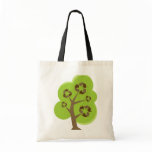 Recycle Tree Green Canvas Bags