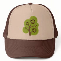 Recycle Tree Green Hats