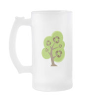 Recycle Tree Green Coffee Mugs