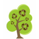 Recycle Tree Green t-shirts by greenheart Recycle Tree Green t-shirts