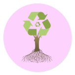 Recycle tree stickers