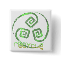 Recycle Tribal button
