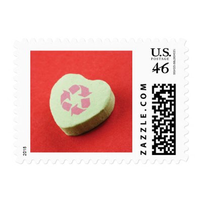 Recycle Valentine Candy Postage