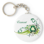 Recycle Vermont Keychain