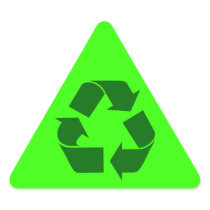recycle : warning sticker