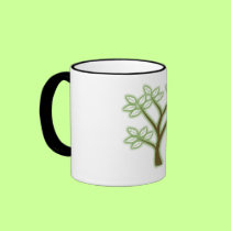RECYCLE WORD TREE mugs by trish1968 RECYCLE WORD TREE mugs