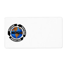 Recycle World Personalized Shipping Labels