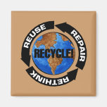 Recycle Worldt Refrigerator Magnets