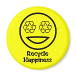 Recycle Your Happiness magnets