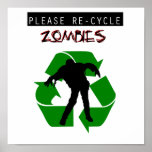 Recycle Zombies Poster