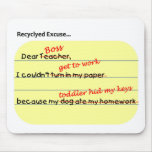 Recycled Excuse Mouse Mat