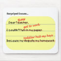 Recycled Excuse mousepads