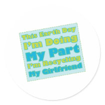 Recycled Girlfriend stickers