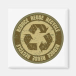 Recycled Grunge Refrigerator Magnets