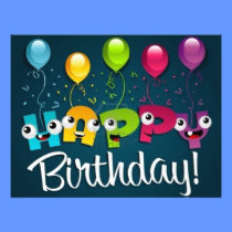 Recycled Happy Birthday Greeting Cards & Invites invitations