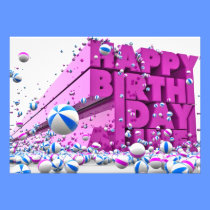 Recycled Happy Birthday Greeting Cards & Invites invitations