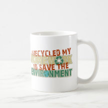 Recycled Homework Coffee Mugs