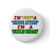 Recycled Teenager Button