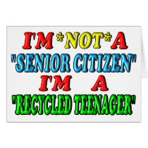 Recycled Teenager Card