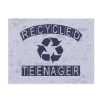 Recycled Teenager postcards by SillyShirts Recycled Teenager postcards