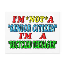 Recycled Teenager Postcard