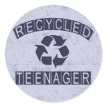 Recycled Teenager Stickers