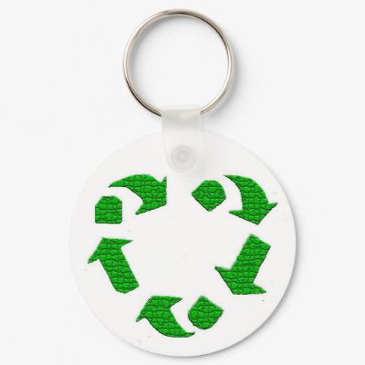 recycling and lovin it keychain by trish1968