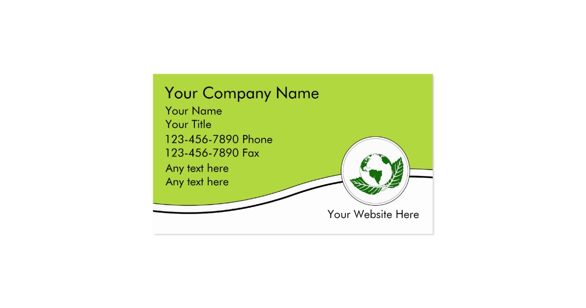 Recycling Business Cards Zazzle