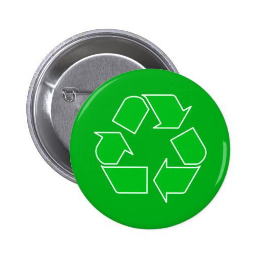 Recycling Button Zazzle