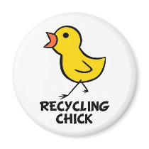 Recycling Chick Magnet
