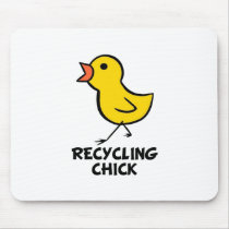 Recycling Chick Mousepad by chicktshirts8 Recycling Chick Mousepad