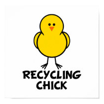 Recycling Chick posters by chicktshirts8 Recycling Chick posters