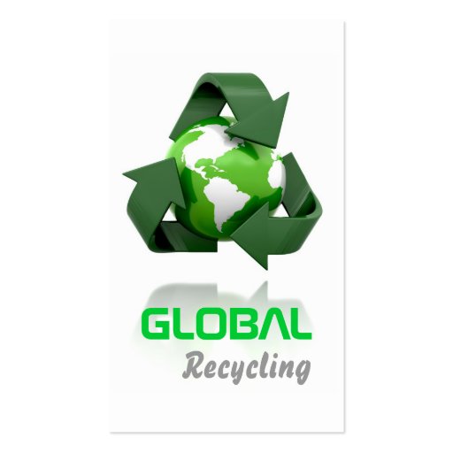 Recycling Company Business Card (front side)