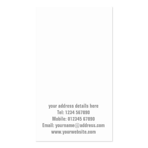 Recycling Company Business Card (back side)