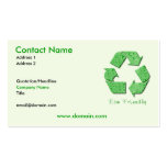 Recycling Eco Friendly Business Card