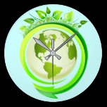 RECYCLING (GREEN LIVING) Wall Clock wall clocks
