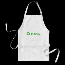 Recycling Is Sexy aprons