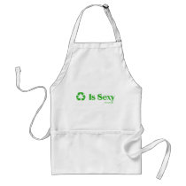 Recycling Is Sexy aprons by kamranistan Recycling Is Sexy aprons
