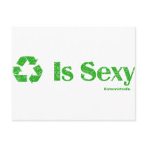 Recycling Is Sexy postcards by kamranistan Recycling Is Sexy postcards
