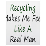 Recycling Makes Me Feel Like A Real Man Letterhead Design