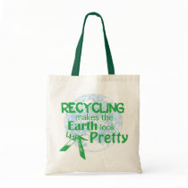 recycling makes the earth look pretty bags by kneesock recycling makes the earth look pretty bags