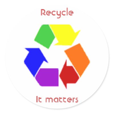 recycling matters sticker by trish1968