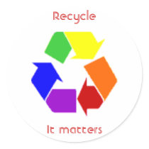 recycling matters stickers