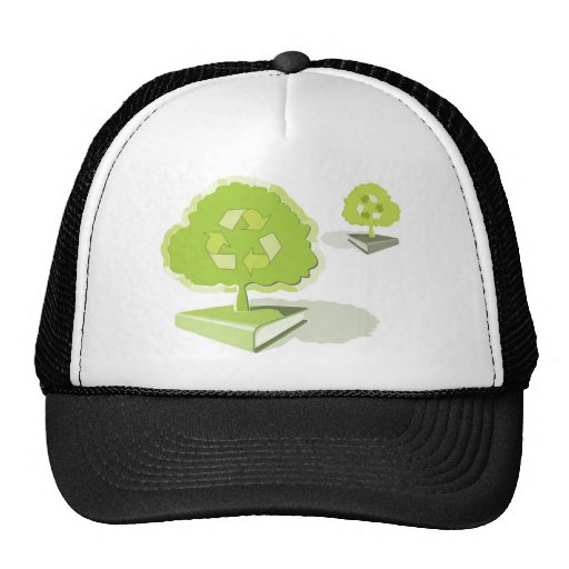 Recycling paper! Save trees! Trucker Hat Zazzle