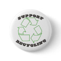 Recycling Pin 01 buttons by Sveetly Recycling Pin 01 buttons