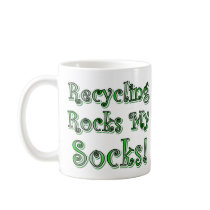 Recycling Rocks My Socks mugs by raenif Recycling Rocks My Socks mugs