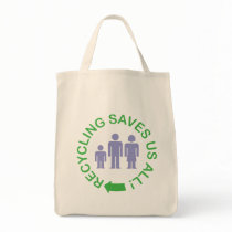 Recycling Saves Us All bags